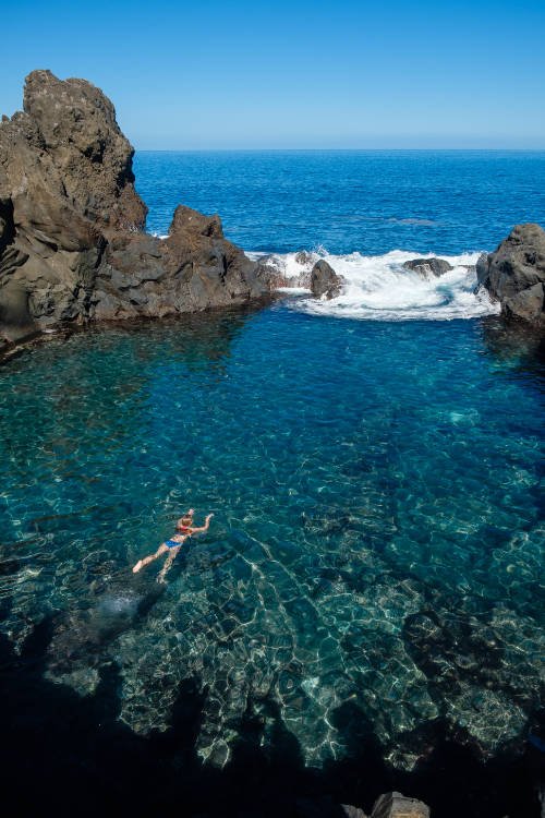 Charco natural en Tenerife